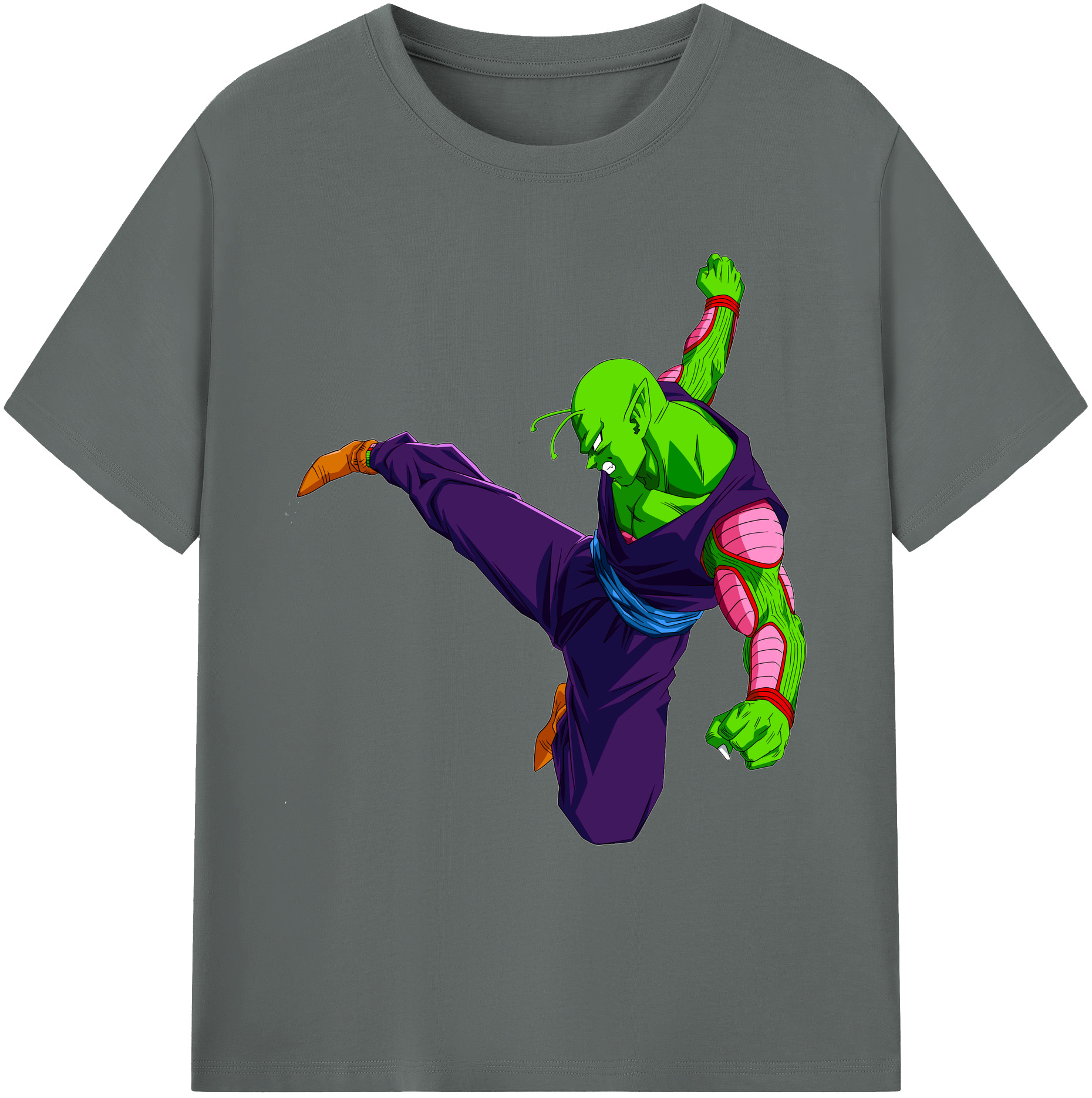 （画像用） ドラゴンボール ピッコロ DRAGON BALL Piccolo 綿100％ メンズ半袖Tシャツ｜肌触りやわらか＆通気性
